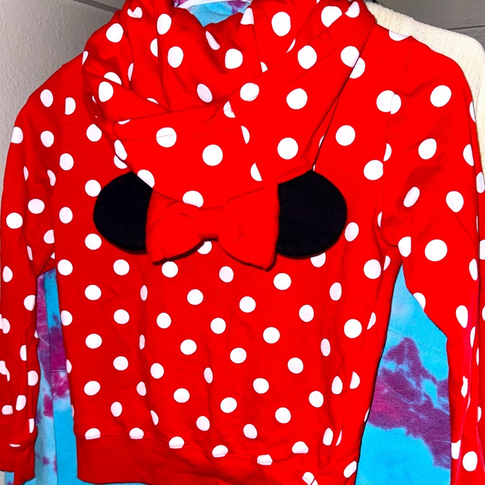 Disney Red Polka Dot Hoodie
